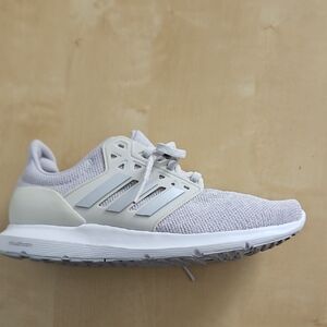 Adidas Light Gray and White Sneakers For Women